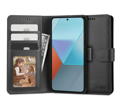 Etui do telefonów TECH-PROTECT Wallet do Xiaomi Redmi Note 13 4G czarny 5906302300297